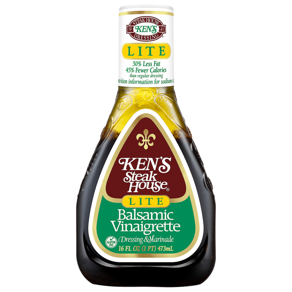 Vinaigrette balsamique légère sans gluten de Ken's Steak House