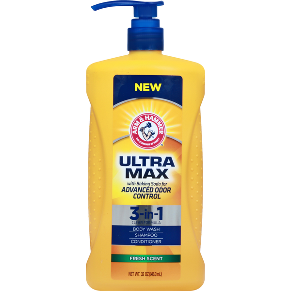 Arm & Hammer Gel de Ducha, Champú y Acondicionador 3 en 1 - Aroma Fresco