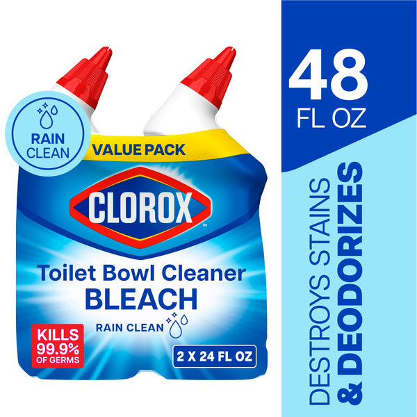 Clorox Toilet Bowl Cleaner, Rain Clean - Premium Cleaning Solution