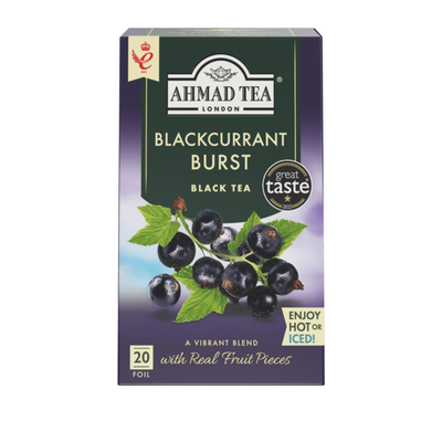 Bolsitas de Té Negro Ahmad Tea Blackcurrant Burst