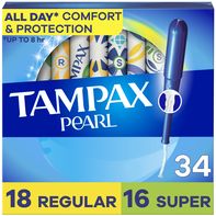 Paquete Dúo TAMPAX Pearl - Tampones Regulares y Super