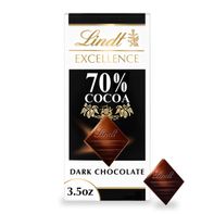 Lindt Excellence 70% Cocoa Dark Chocolate Bar