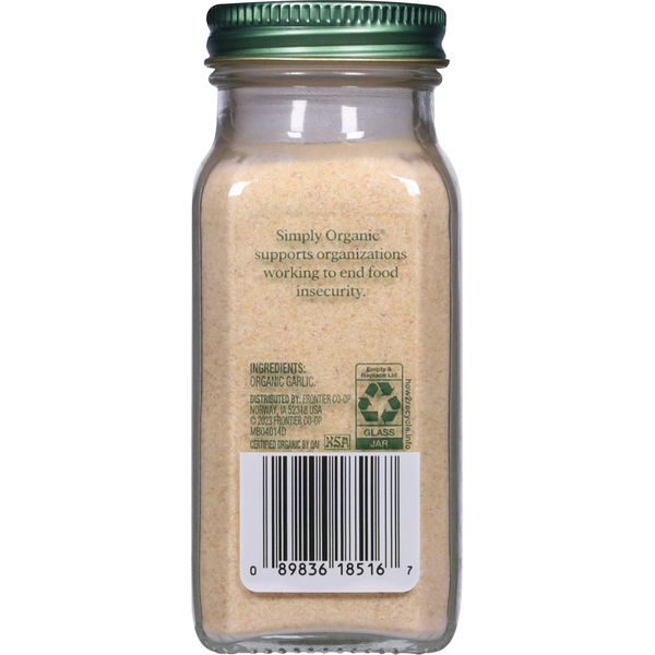 Poudre d'ail biologique Simply Organic - Assaisonnement de qualité supérieure