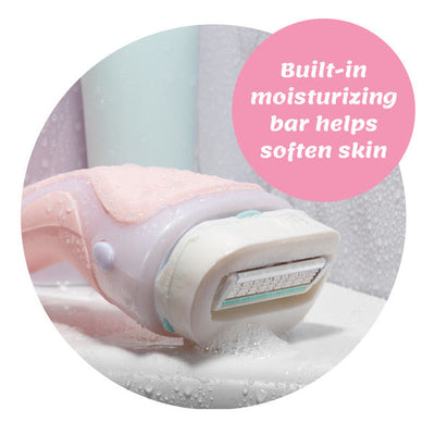 Schick Advanced Moisturizing Women's Razor Handle with 2 Refill Blades