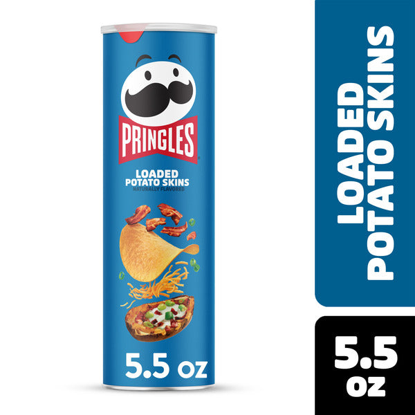 Pringles Loaded Potato Skins Potato Crisps, 5.5 oz