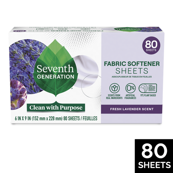 Seventh Generation Dryer Sheets - Fresh Lavender Scent