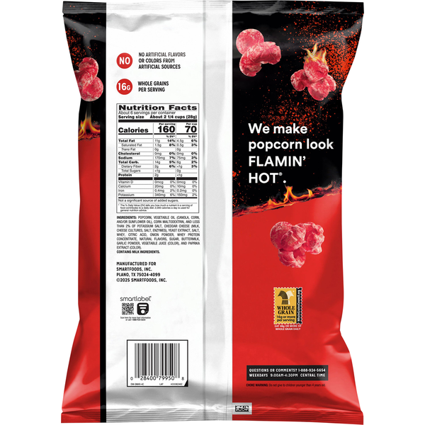 Smartfood Popcorn Cheetos Flamin' Hot