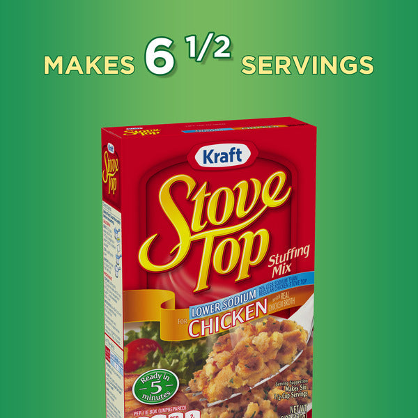 Kraft Stove Top Low Sodium Stuffing Mix for Chicken