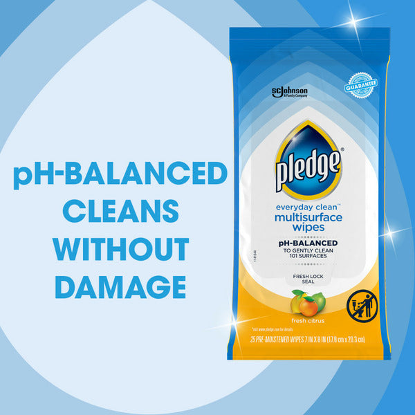 Toallitas Multisuperficie Pledge Everyday Clean™ - Aroma Cítrico Fresco