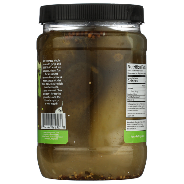 Pickle Party Fermented Whole Sour avec Ail et Aneth