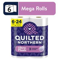 Papier toilette Quilted Northern Ultra Plush, 6 rouleaux méga