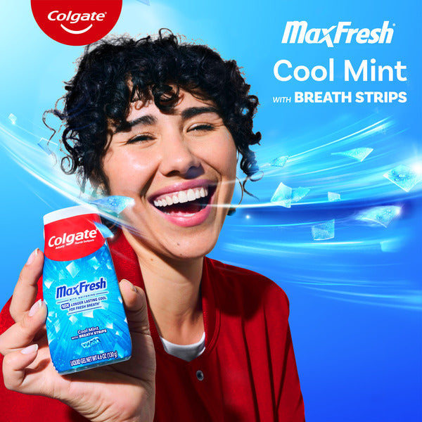 Colgate MaxFresh Whitening Toothpaste with Breath Strips, Cool Mint