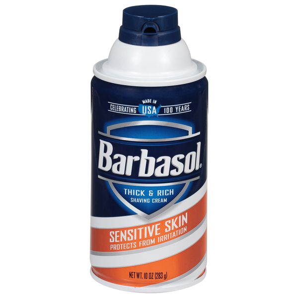 Crème à raser épaisse et riche Barbasol pour peaux sensibles
