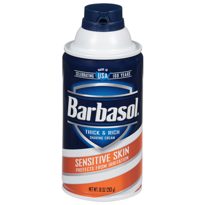 Crème à raser épaisse et riche Barbasol pour peaux sensibles