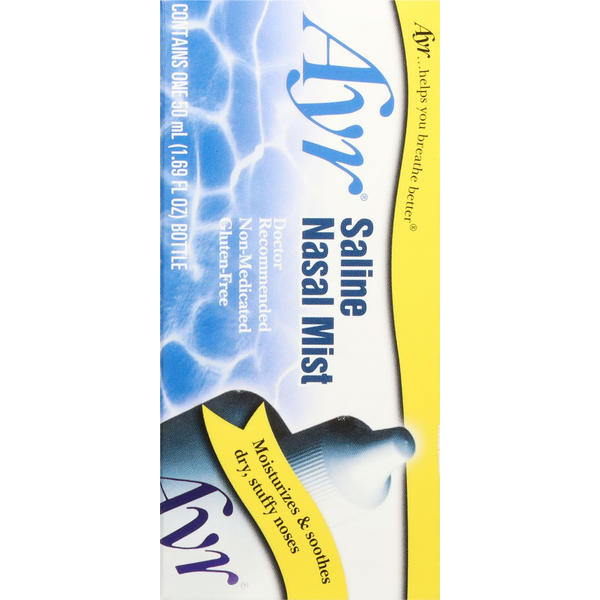 Ayr Saline Nasal Mist - Hidratación Nasal Suave