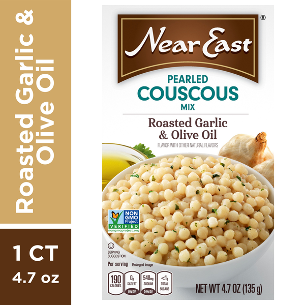 Mélange de Couscous Near East, Perlé, Ail Rôti & Huile d'Olive
