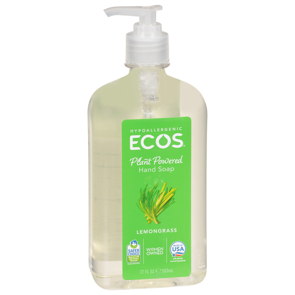 Savon Mains Ecos - Parfum de Citronnelle Rafraîchissant