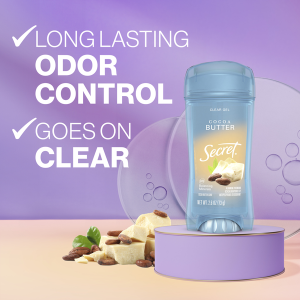 Secret Fresh Clear Gel Antiperspirant - Cocoa Butter Scent
