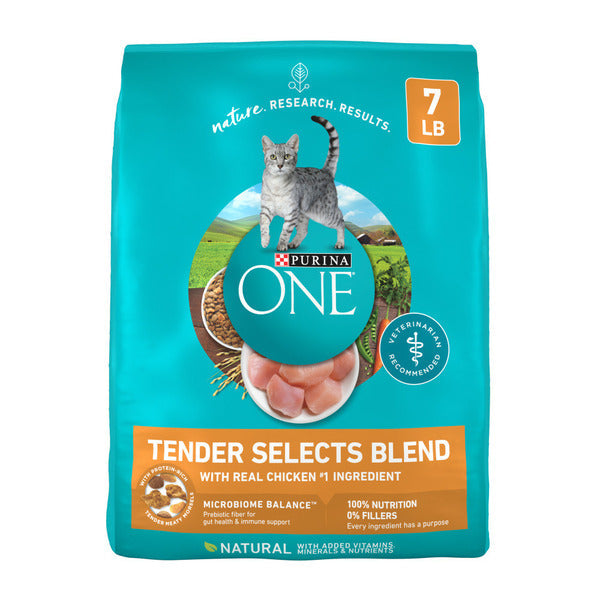 Purina ONE Natural Dry Cat Food - Tender Selects Blend with Real Chicken