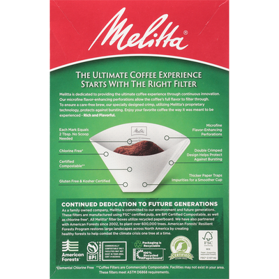 Filtros de café Melitta, No. 4 - Calidad Premium para Preparaciones Perfectas