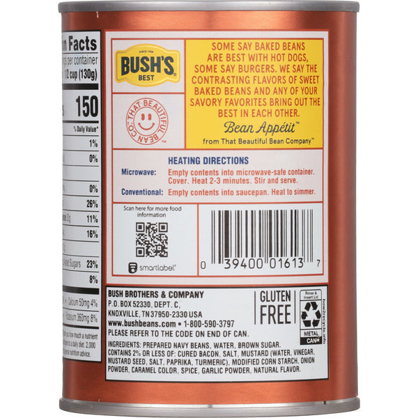 Haricots cuits au four Bush's Best Original - Saveur Premium