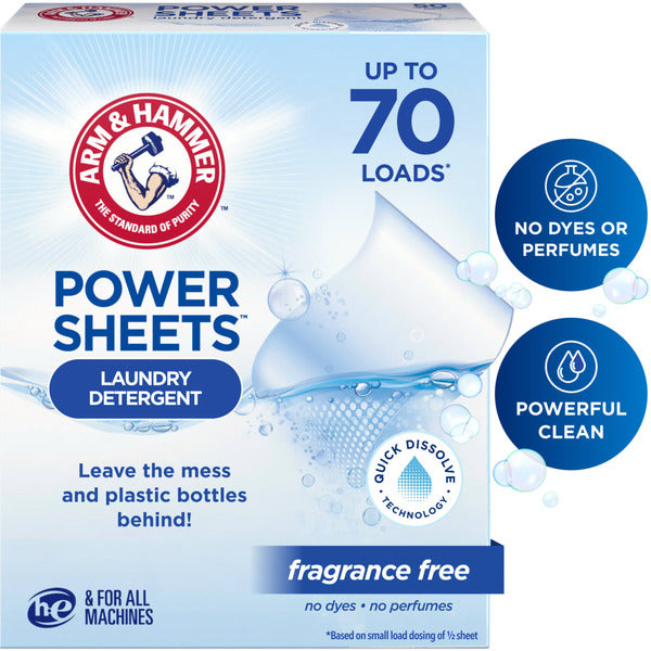 Arm & Hammer Power Sheets Détergent à lessive
