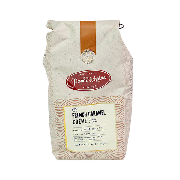 PapaNicholas Light Roast Premium Ground Coffee - French Caramel Creme