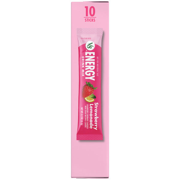 Poudre de citronnade à la fraise V8 Energy