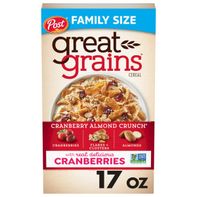 Cereal de Crujiente de Almendra y Arándano de Post Great Grains