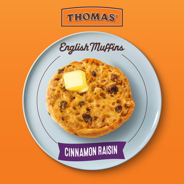 Muffins anglais à la cannelle et aux raisins de Thomas - 6 ct