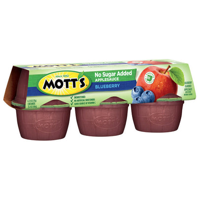 Compote de pommes Mott's sans sucre ajouté aux bleuets