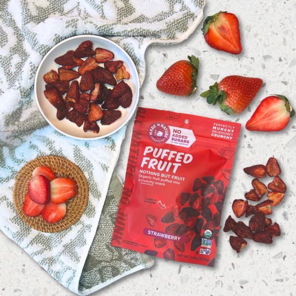 Made In Nature Fruits Puffés Biologiques - Fraise
