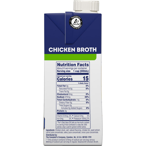 Caldo de Pollo Swanson Natural Goodness 33% Menos Sodio