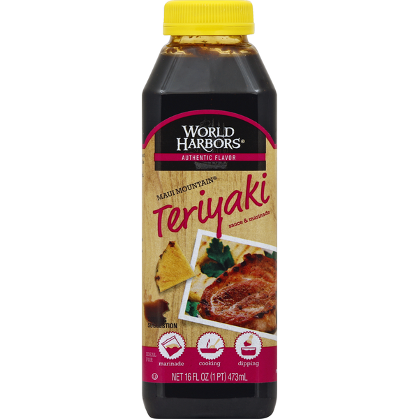 Salsa y Marinada Teriyaki Maui Mountain de World Harbors