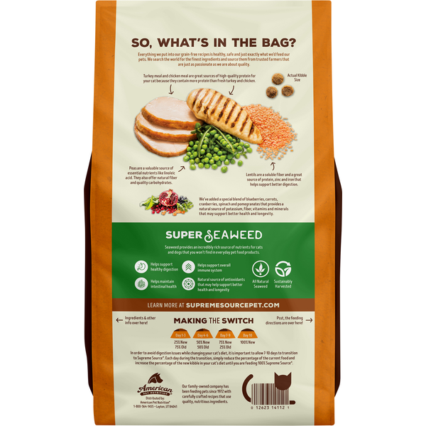 Supreme Source Grain Free Chicken & Turkey Meal Recipe Cat Food
