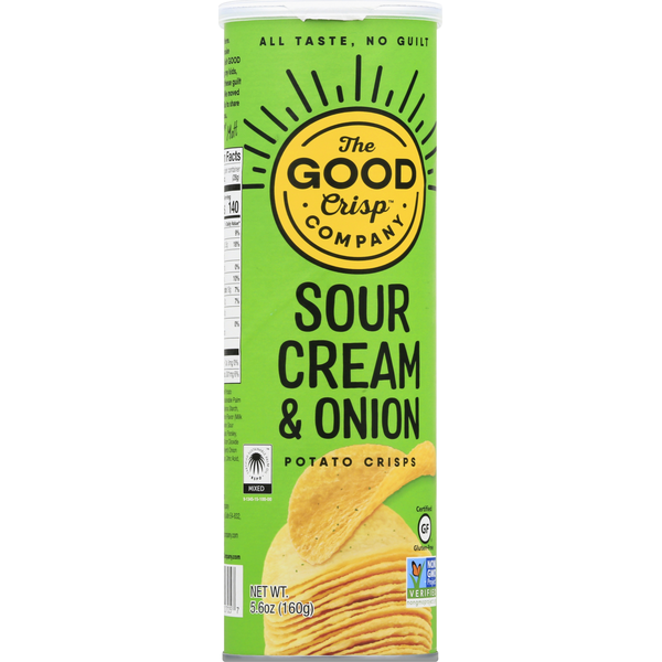 The Good Crisp Company Papas Fritas - Crema Agria y Cebolla