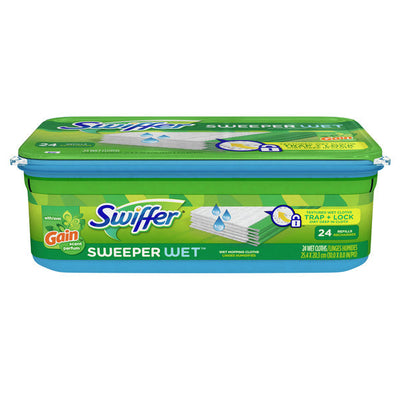 Paños de limpieza húmedos Swiffer con fragancia Gain