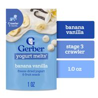 Gerber Étape 3 Collations pour Bébé - Yaourt à la Banane et à la Vanille