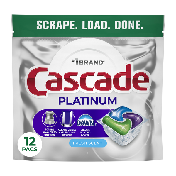 Cápsulas para Lavavajillas Cascade Platinum - Aroma Fresco