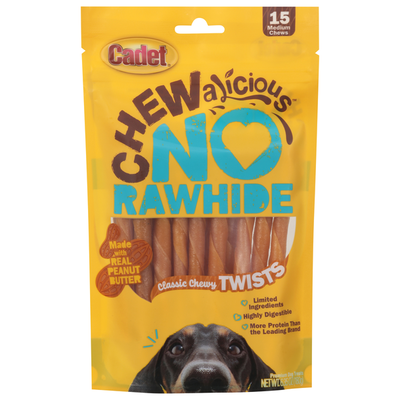 Cadet Premium No Rawhide Real Peanut Butter Dog Treats