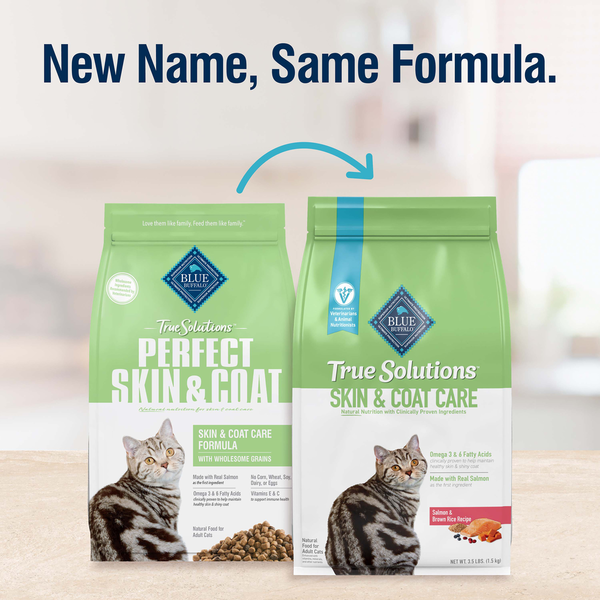 Blue Buffalo True Solutions Parfait pour la Peau et le Pelage Nourriture pour Chats, Saumon