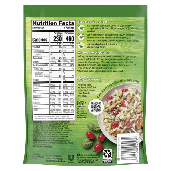 Knorr Pasta Sides Alfredo Brócoli Fettuccine