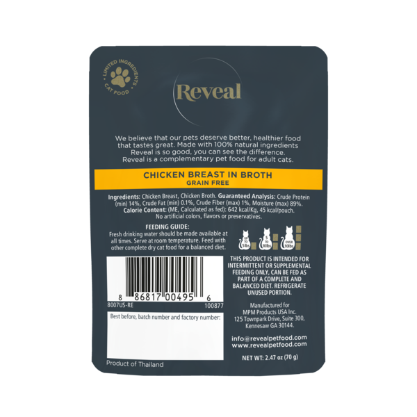 Reveal Natural Wet Cat Food - Chicken Breast in Broth