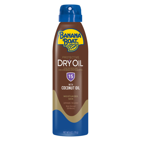 Banana Boat Dry Oil Clear Spray Sunscreen