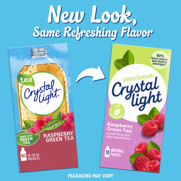 Mélange de boisson en poudre Crystal Light Thé Vert Framboise