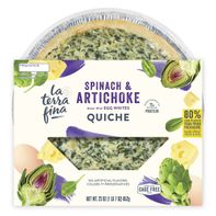 La Terra Fina Spinach & Artichoke Quiche