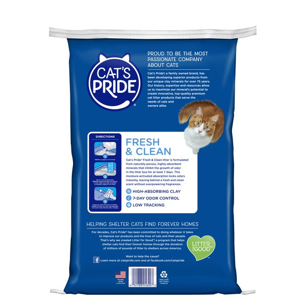 Arena de Gato Cat's Pride Fresh & Clean Sin Aglomerantes