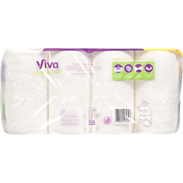 Toallas de papel Viva Signature Cloth Choose-A-Sheet Triple Rolls