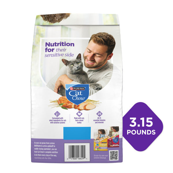 Purina Cat Chow Gentle Dry Cat Food para estómagos y piel sensibles
