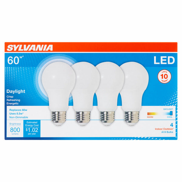 Ampoules LED A19 SYLVANIA 60W Lumière du Jour